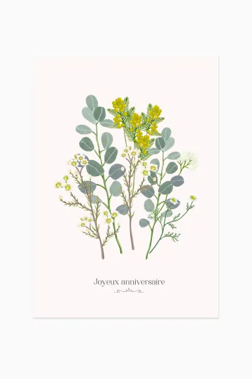 Carte postale - Joyeux anniversaire