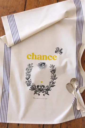 TORCHON DE CUISINE SÉRIGRAPHIÉ - Sérigraphie - Chance