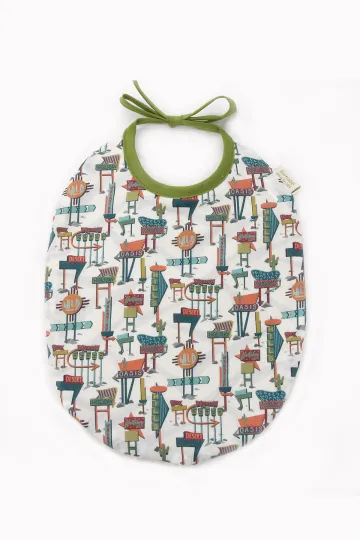 Bavoir Barnabé aime le café éponge Liberty made in France Jim