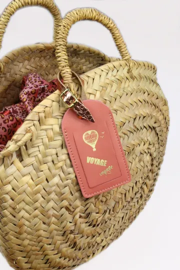 Etiquette de bagage cuir - Pampa
