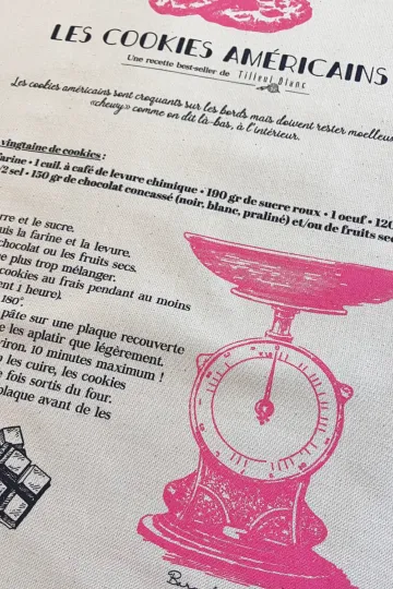 TORCHON DE CUISINE SÉRIGRAPHIÉ - Recette