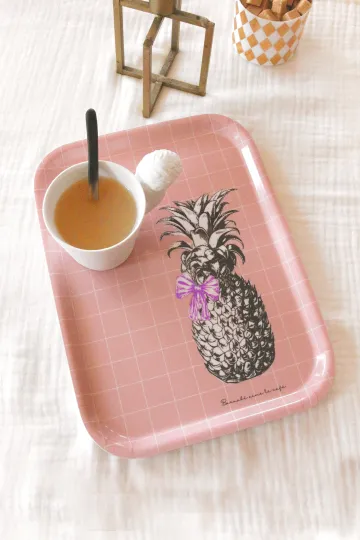 Plateau en bois de bouleau - Ananas