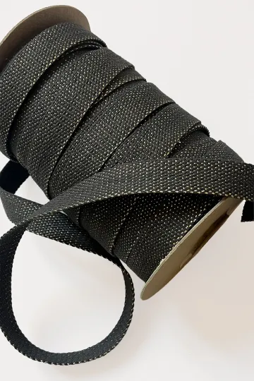 Sangle coton & lurex - 4 mètres - 