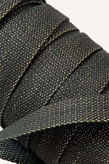 Sangle coton & lurex - 4 mètres - 