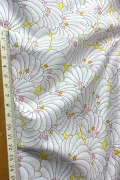 tissu Liberty au mètre - Poiret shell - Rose & Jaune