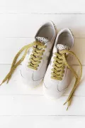 Lacets de chaussures lurex - Tilleul