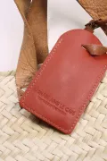 Etiquette de bagage cuir - Tomette
