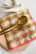 Serviette de Table moutarde - amour ❤