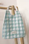 Serviette élastique vichy - Lagon