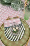 Serviette de Table rose macaron - mon chou