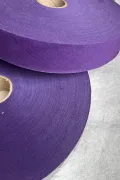 Biais coton 37 mm à plat - Violet - galette de 205 m