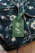 Etiquette de bagage cuir - Agave