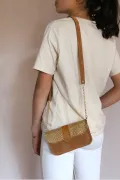 Portefeuille & sac - Harold - Croco caramel