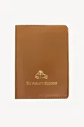 Etui papiers voiture cuir - Caramel