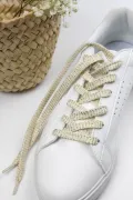 Lacets de chaussures lurex - Avoine