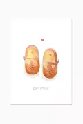carte postale souliers aquarelle barnabe aime le cafe