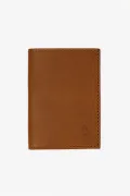 Porte carte compact Homme - cuir Caramel