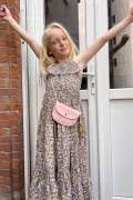 sac cuir fille rose pompon fantaisie Barnabé aime le café made in france