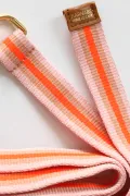 Ceinture sangle - rose & corail fluo