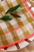 Serviette de Table moutarde - Beau gosse