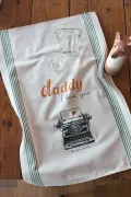 TORCHON DE CUISINE SÉRIGRAPHIÉ - Daddy i love you