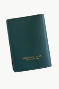 Etui Passeport cuir - teal