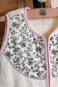 Gigoteuse Liberty et polaire - Lison taille 0 - 6 mois