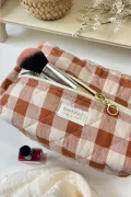 Trousse de toilette - Vichy argile