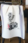 TORCHON DE CUISINE SÉRIGRAPHIÉ - appareil photo