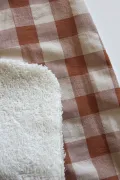 Serviette élastique vichy - Argile