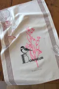 TORCHON DE CUISINE SÉRIGRAPHIÉ - Bonheur