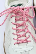 Lacets de chaussures lurex - Rose bonbon