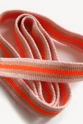 Sangle tressée x 3 m - Corail fluo
