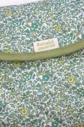 matelas à langer de voyage Liberty molletonné fleuri made in france Barnabé aime le café
