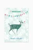 Carton invitation anniversaire - 8 cartes Biche