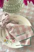 Serviette de Table rose macaron - mon amour