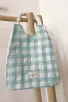 Serviette élastique vichy - Lagon