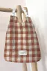 Serviette élastique vichy - Argile