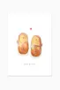 carte postale souliers aquarelle barnabe aime le cafe