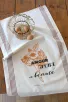 TORCHON DE CUISINE SÉRIGRAPHIÉ - Amour gloire et beauté