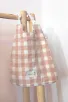 Serviette élastique vichy - Macaron